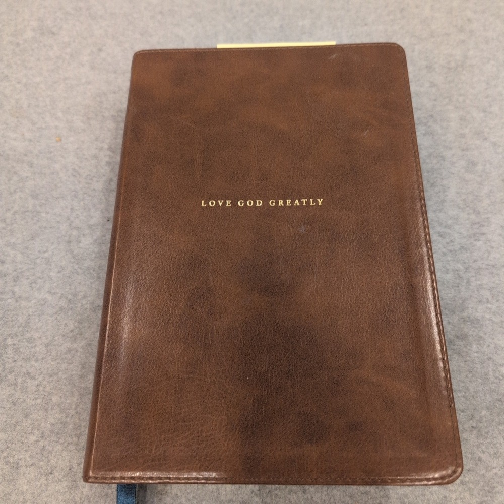 Thomas Nelson Love God Greatly Bible NET Brown Leather-Look Women Study Bible - Picture 2 of 7